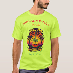 T-shirt chemises assorties pour célébration de famille jam