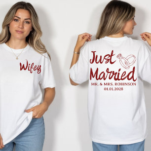 T-shirt Chemises assorties pour mari et femme personnalisé