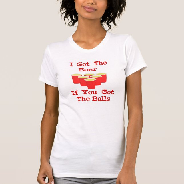 T-shirt Chemises Beer Pong (Devant)