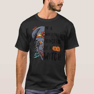 T-shirt Chemises Black Cat Dans Un Monde Plein De Princess