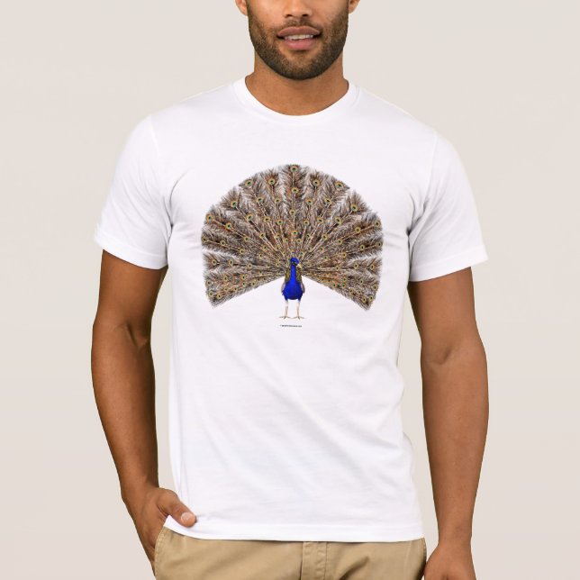 T-shirt Chemises bleu paon (Devant)