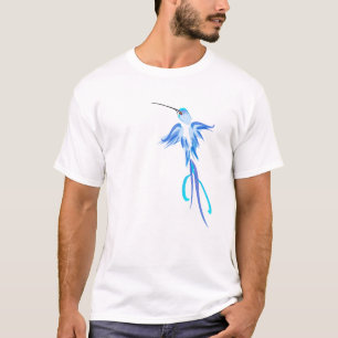 T-shirt Chemises bleues molles d'oiseau de ronflement