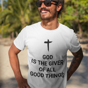 T-shirt Chemises chrétiennes pour hommes   T Shirt Croix C