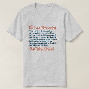 T-shirt Chemises Chrétiennes Rien Ne Peut Nous Garder Pour