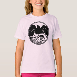 T-shirt Chemises corbeau pour enfants Chemise de sudation 