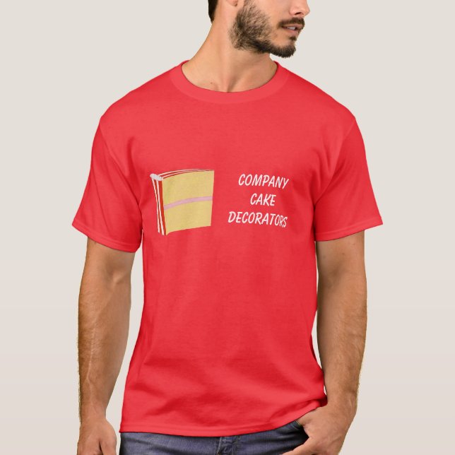 T-shirt Chemises d'affaires décoratrices de gâteaux (Devant)