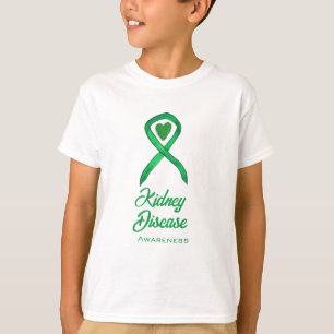 T-shirt Chemises d'art Coeur du ruban de sensibilisation a