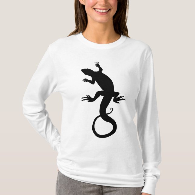 T-shirt Chemises d'art Lizard pour hommes Jersey Reptile à (Devant)