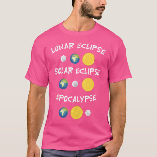 T-shirt Chemises d'astronomie Solaire Lunaire Eclipse Apoc