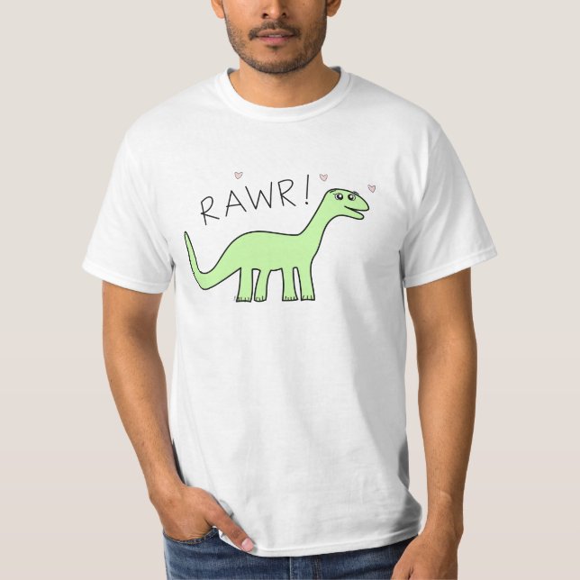T-shirt Chemises de Bronto Rawr d'adultes (Devant)