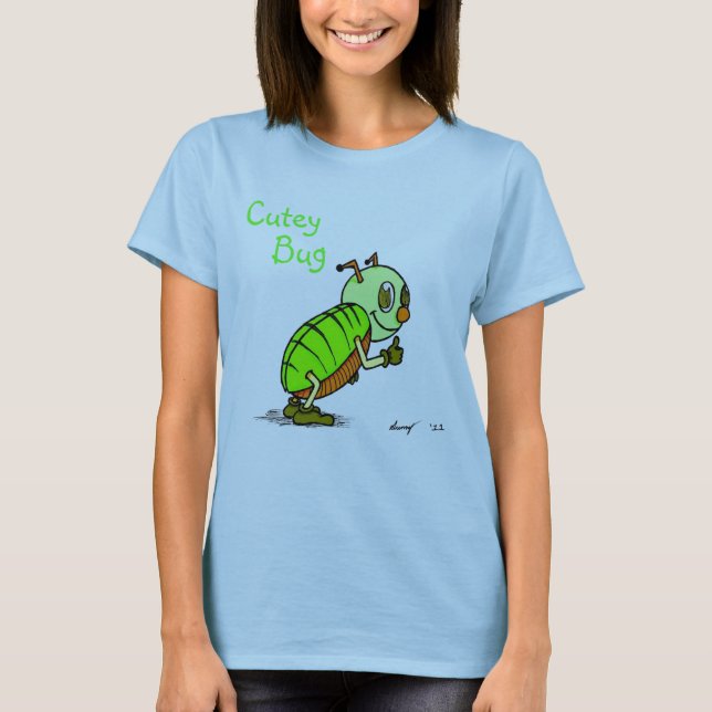 T-shirt Chemises de bug mignonnes (Devant)