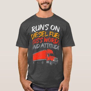 T-shirt Chemises de camion diesel Roll Chemises de charbon