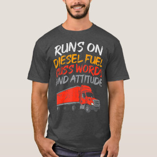 T-shirt Chemises de camion diesel Roll Chemises de charbon