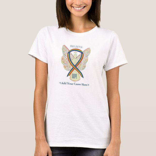 T-shirt Chemises de cause personnalisées de l'angle de rub (Devant)