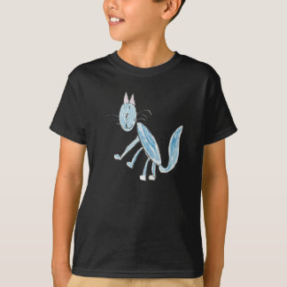 T-shirt Chemises de chat bleu