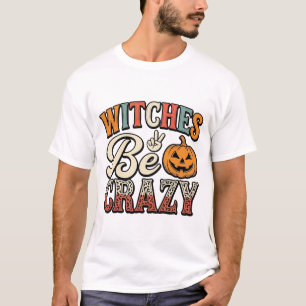 T-shirt Chemises de conception de Halloween vintage Witche