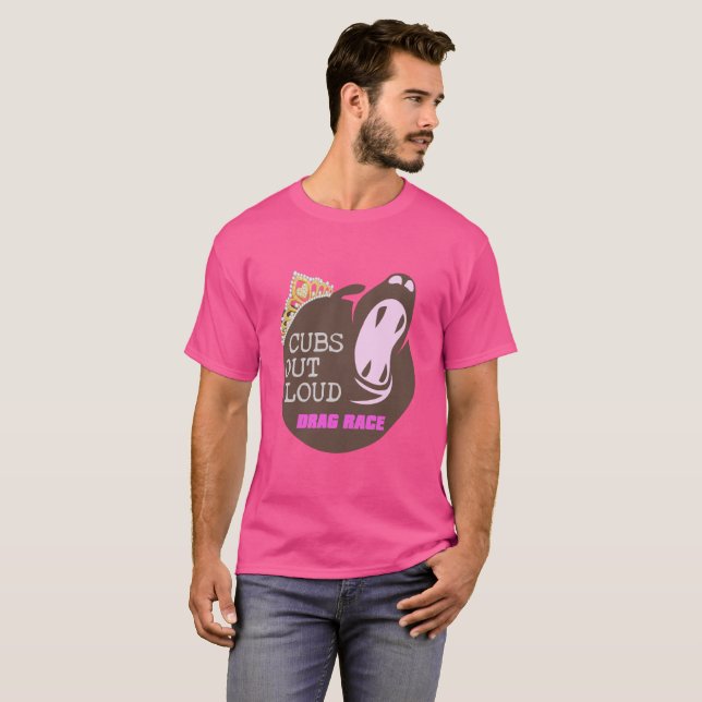 T-shirt Chemises de course de dragsters de colonne (Devant entier)