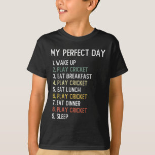T-shirt Chemises de cricket Perfect Day pour hommes garçon