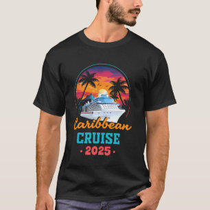 T-shirt Chemises de croisière 2025 Caraïbes Souvenirs Fami