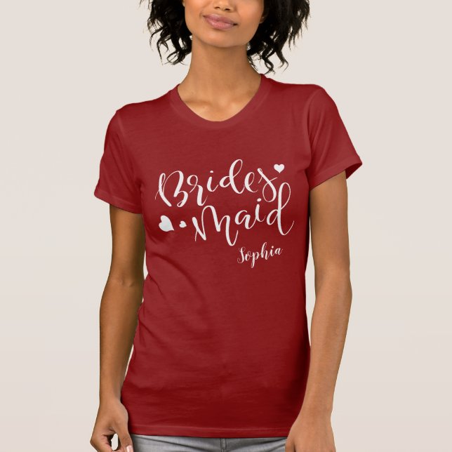 T-shirt Chemises de femme de chambre de la soirée de bache (Devant)