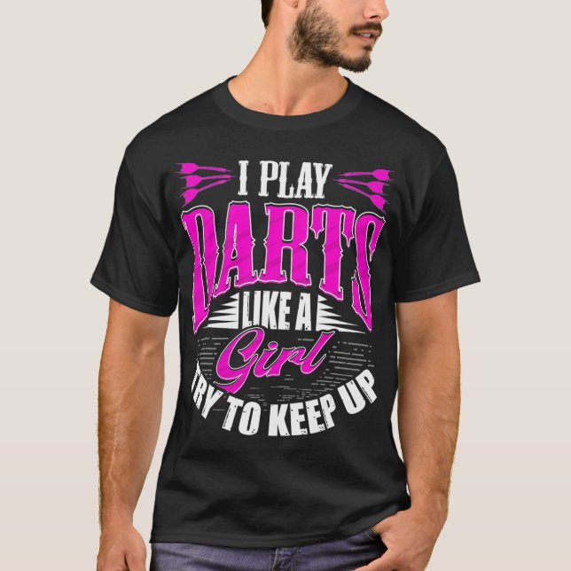 T-shirt Chemises de fléchettes pour femmes Drôle (Devant)