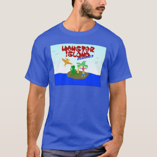 T-shirt Chemises de fonctionnaire d'amis d'île de monstre