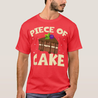 T-shirt Chemises de gâteau Baker Dessert Food Pun Pièce de