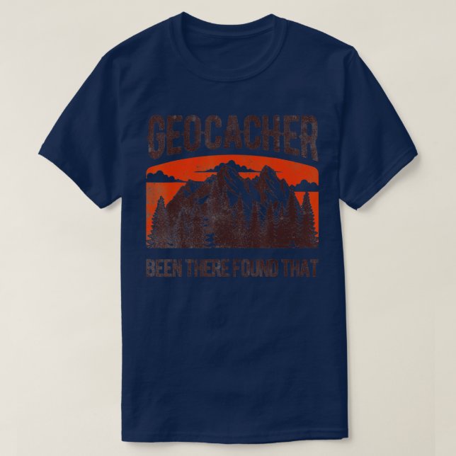 T-shirt Chemises de géocachage Hommes Jeunes Géocacher Cad (Design devant)
