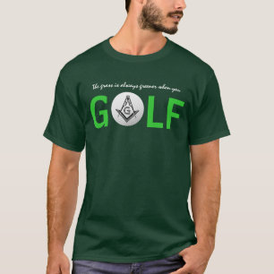 T-shirt Chemises de golf maçonniques personnalisées   Ch