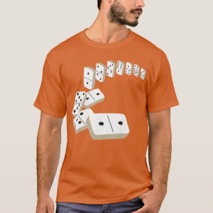 T-shirt Chemises de joueur de dominos Tuiles de dominos Un