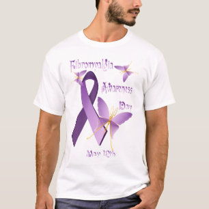 T-shirt Chemises de jour de conscience de fibromyalgie