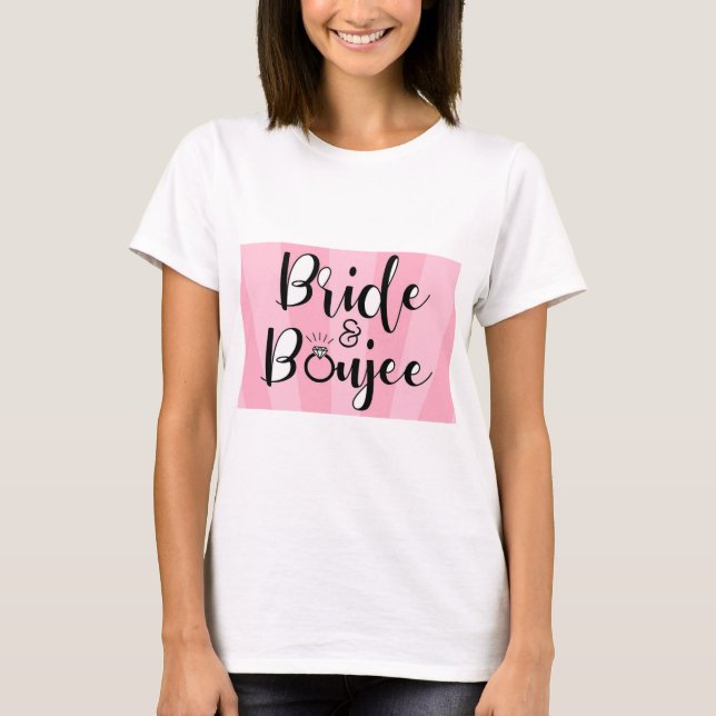 T-shirt Chemises de la tribu de la mariée (Devant)