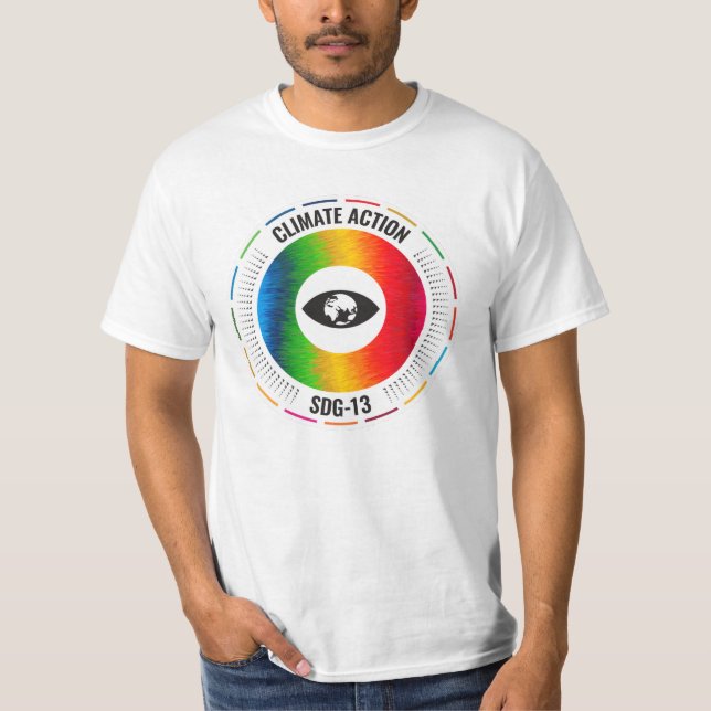 T-shirt Chemises de l'action climatique pour les hommes (Devant)