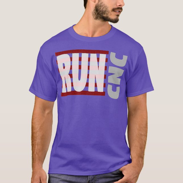 T-shirt chemises de machiniste g28 cnc run cnc (Devant)