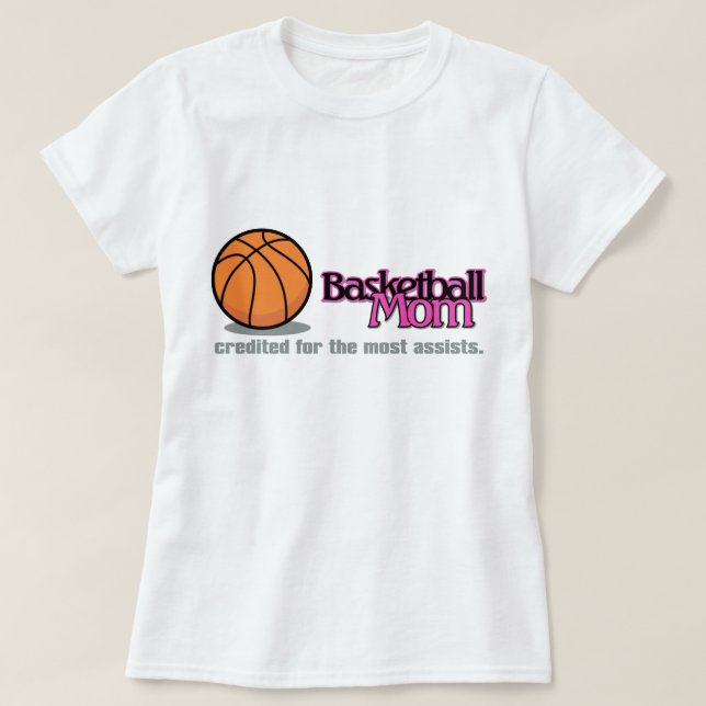 T-shirt Chemises de maman de basket-ball (Design devant)