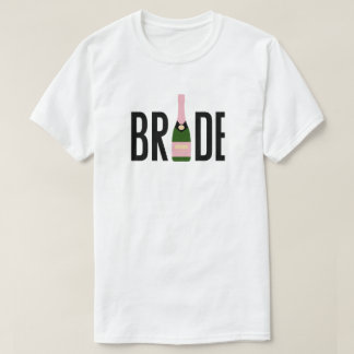 T-shirt Chemises de mariée Champagne Bachelorette