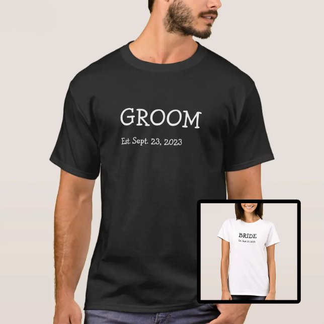 T-shirt Chemises de mariée et de chambre 2 (Créateur téléchargé)