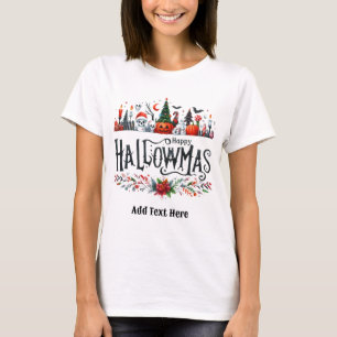 T-shirt Chemises de Noël Halloween Mashup de Noël