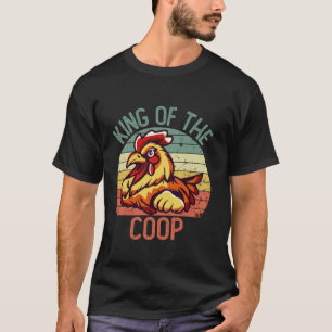 T-shirt Chemises de papa dures pour hommes poulet Roi de l