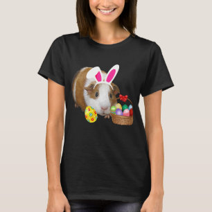 T-shirt Chemises de Pâques Guinée Pig Funny Bunny Oreill
