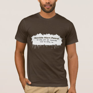 T-shirt Chemises de patrouille d'alerte de zombi de