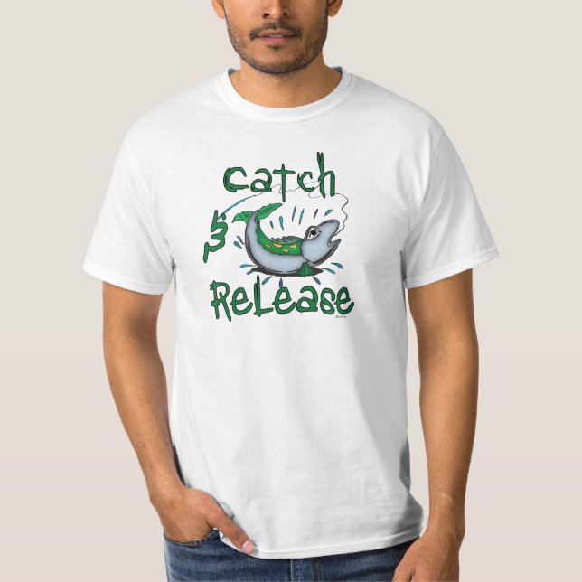 T-shirt Chemises de pêche de capture et de déverrouillage (Devant)