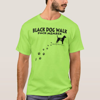 T-shirt Chemises de promenade de chien noir