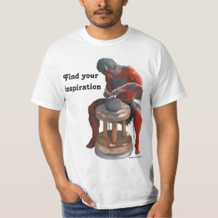 T-shirt Chemises de rotation d'art d'imaginaire de roue de
