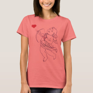 T-shirt Chemises de Saint-Valentin Chemises d'amour mignon