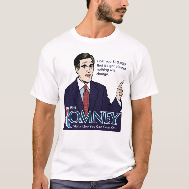 T-shirt Chemises de satire de Romney (Devant)