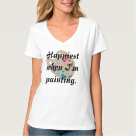 T-shirt Chemises de studio de cadeaux d'artiste d'art de