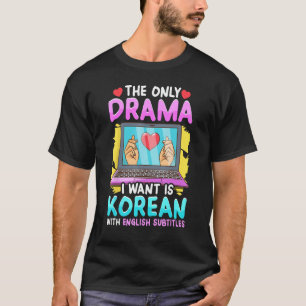 T-shirt Chemises de théâtre coréennes pour femmes Kdrama M