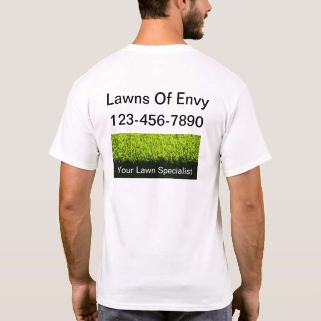 T-shirt Chemises de travail d'entreprise pour l'entretien  (Dos)
