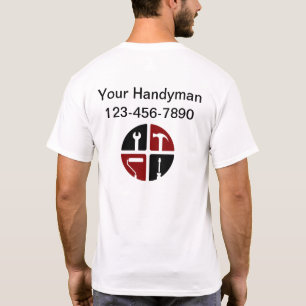 T-shirt Chemises de travail sur le terrain du logo de l'ho